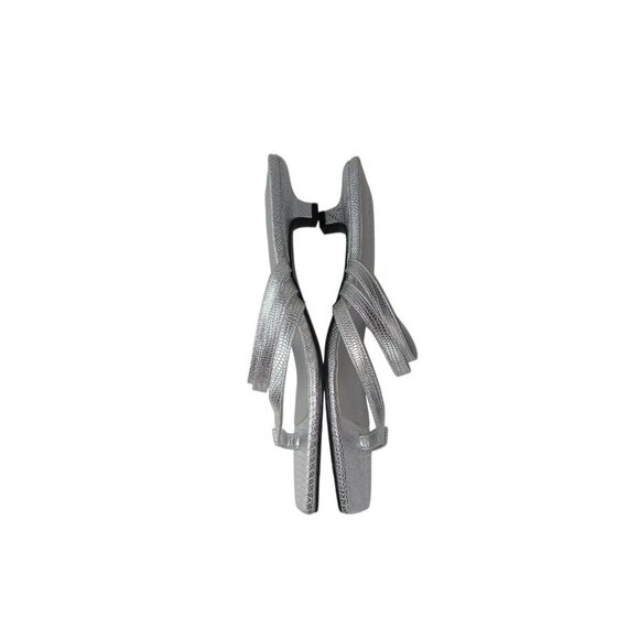 Open Edit Jagger Kitten Heel Sandals Women's Sliver Size US 8 - Picture 4 of 10